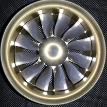 Полностью металлический 100 мм воздуховодный вентилятор, 6 S, 12 лопастей, с TP внутренним бегущим двигателем для самолет на радиоуправлении