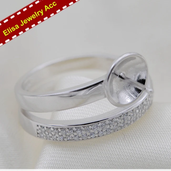 Кольца из серебра S925 пробы с жемчугом аксессуары модные кольца фурнитура и