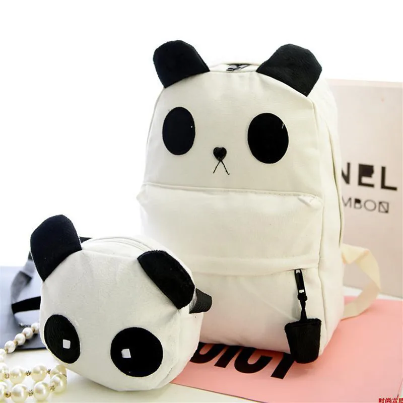 Best NEW Panda pattern Animals Model set Schoolbag Kids Backpack Children Gift For Boys Travel BookBag