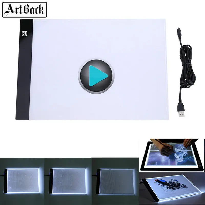 Новый 5D DIY Алмазная вышивка A4 светодиодная подсветка шаблон тачпад копия для EU / UK