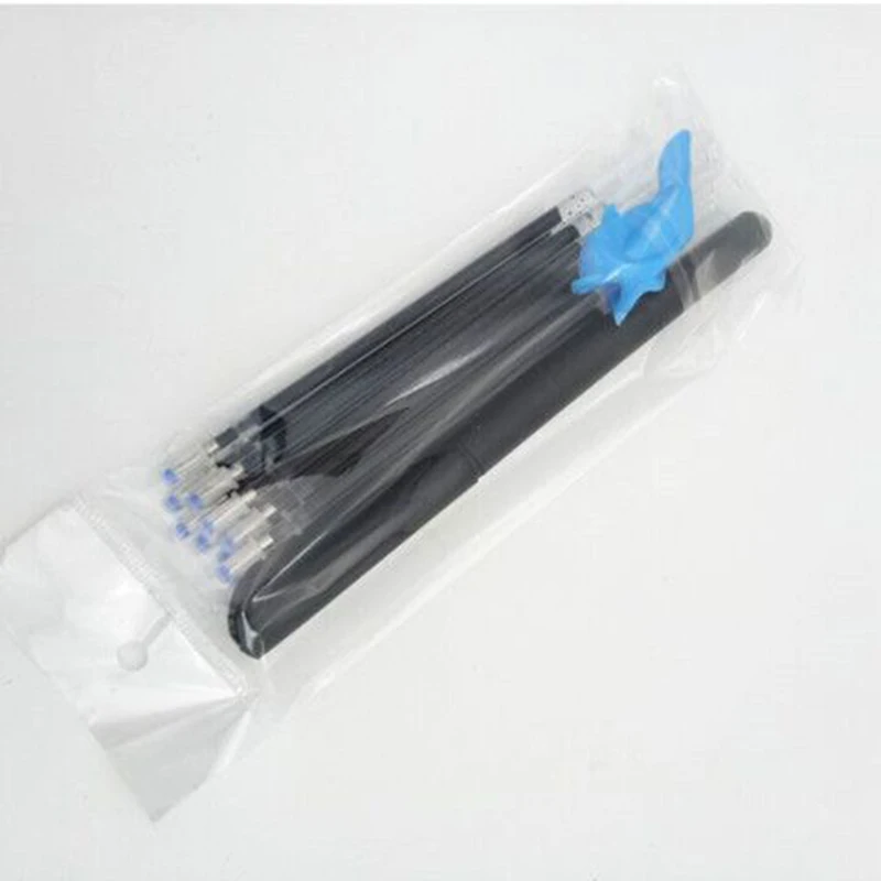 

10Pcs/Set Faded Refills Magic Automatic Vanishing Gel Pen Refill With A Pen Handle For Writting Stationery Material Escolar