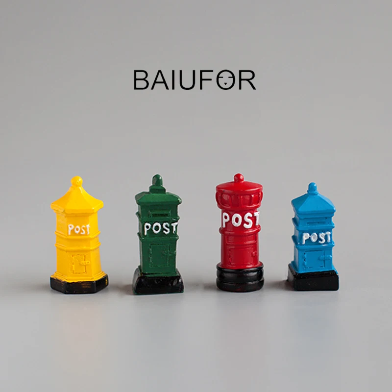 

Resin Crafts Mailbox Model Postbox Mini Ornament Micro Landscape Decoration Fairy Garden Miniatures/ Home/ Succulents Decor