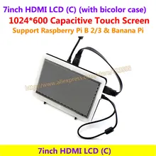 7inch HDMI LCD 1024*600 Capacitive Touch Screen Display Supports Raspberry Pi BB Black &Banana Pi/Pro &Various System