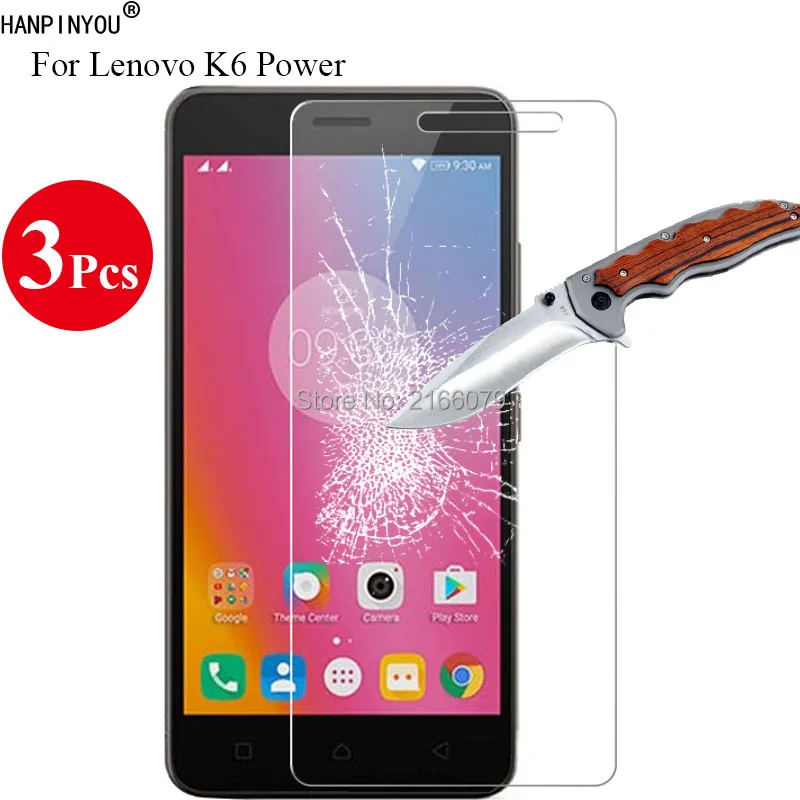 Защитное стекло закаленное 9H 2.5D для Lenovo K6 Power K6power K33a42 5 0 &quot 3 шт./лот | Мобильные