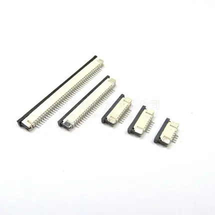 

100pcs FFC / FPC connector 1.0 mm 4 Pin 5 6 7 8 10 12 14 16 18 20 22 24 26 18 30 P Bottom Contact Right angle SMD / SMT ZIF