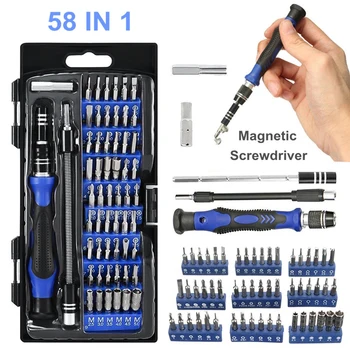 

New 58 IN 1 Repair Tool Kit Precision Small Screwdriver Set 54 Bit Hand Tools