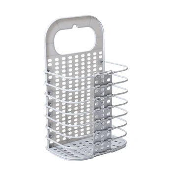 

1PC Suction Cup Hanging Hamper Dirty Clothes Storage Basket Plastic Storage Basket Large Laundry Basket Laundry Basket