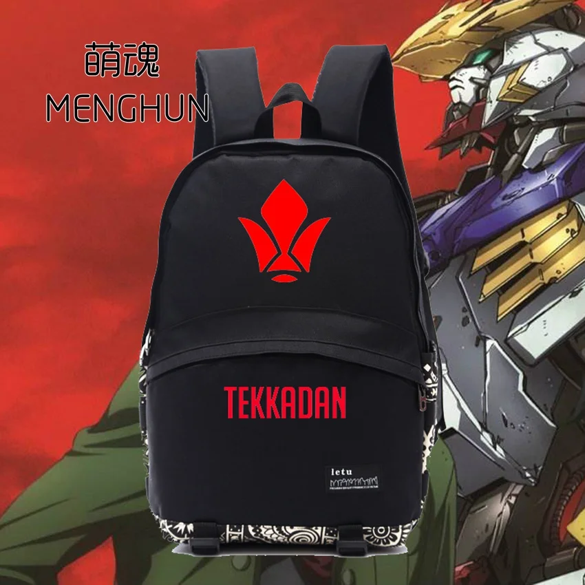 GUNDAM iron-blooded orphans Tekkadan logo printing anime fans backpack school bag for students cheap NB008 | Багаж и сумки