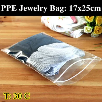 

PPE-30pcs/lot 17cm*25cm 0.30mm Thickness Self Adhesive Seal Plastic Bag,Resealable Retail Bags,Clothes/Underwear Bag