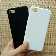 Sıcak satış siyah beyaz mat lastik sert plastik arka kapak çapa Funda Coque Hoesje Voor için iPhone 7 8 X durumda kapak