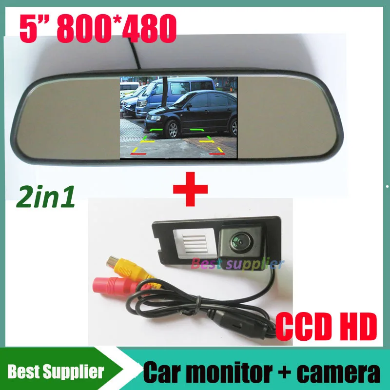 Автомобильный зеркальный монитор 5 дюймов TFT LCD 800*480 + для Renault Fluence Duster парковочная