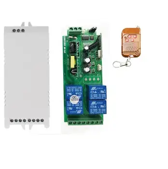 

433 M AC220V 110V 220V 85V 4CH Wireless Remote Control System 4 ch Relay Switch Receiver Transmitter garage door light opener
