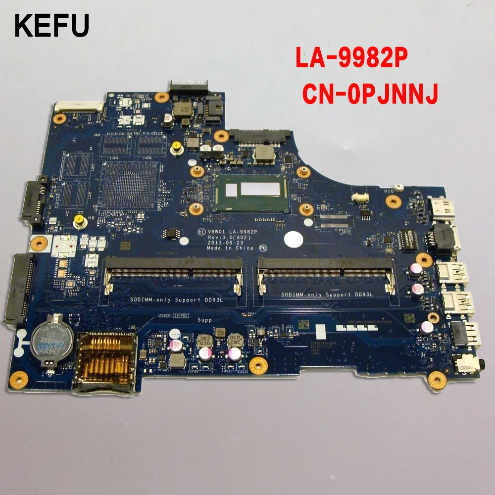 Kefu LA-9982P для dell 15R 5537 3537 Материнская плата ноутбука CN-0PJNNJ pjnnj с i3-4010U DDR3L