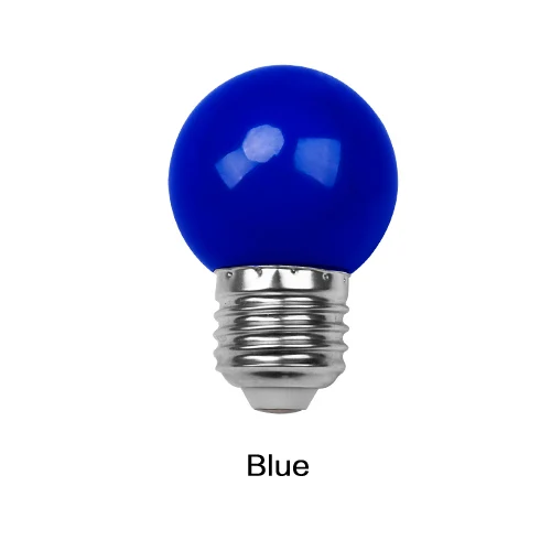 E27 светодиодные лампы bollillas красочные лампада ампул RGB светодиодный светильник SMD 2835 фонарик 220 В G45 Глобус лампы домашний декор - Испускаемый цвет: blue