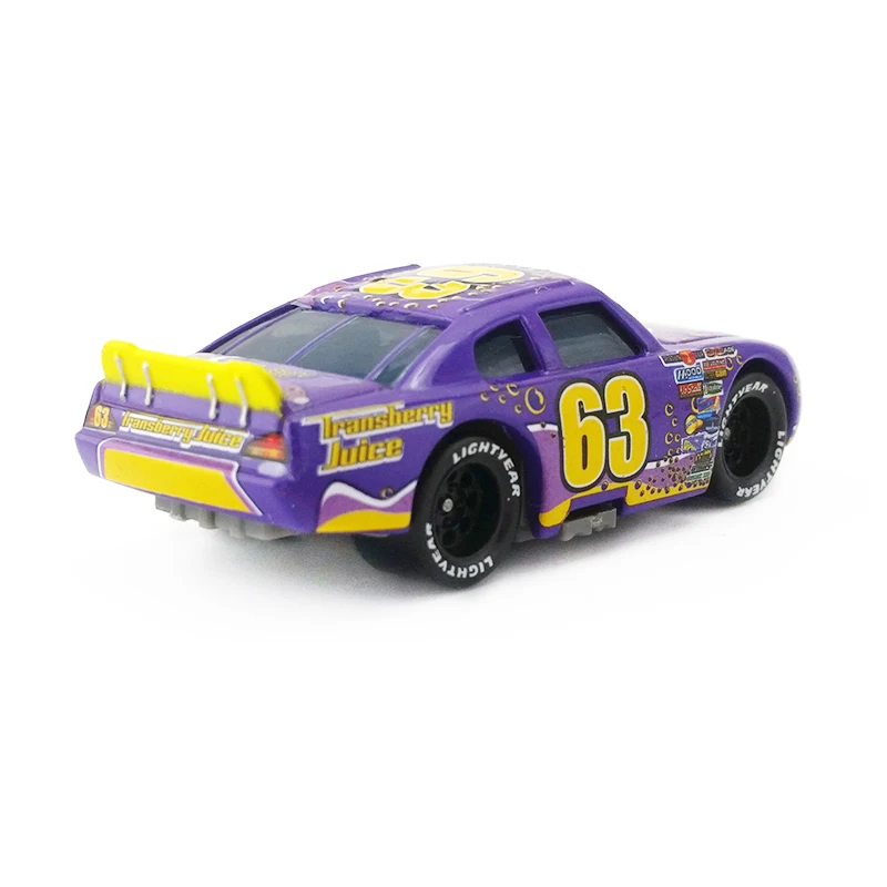 Disney Pixar Cars No.63 трансберри сок Металл литье под давлением игрушечный автомобиль 1:55
