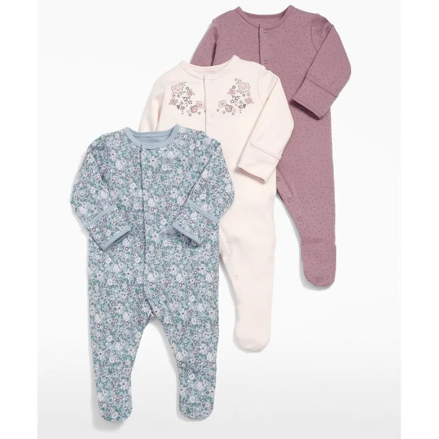 girls newborn sleepsuits
