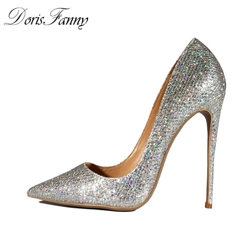 DorisFanny-Spring-Autumn-wedding-shoes-bride-silver-sexy-high-heels-pumps-women-shoes-heels-pumps-12cm