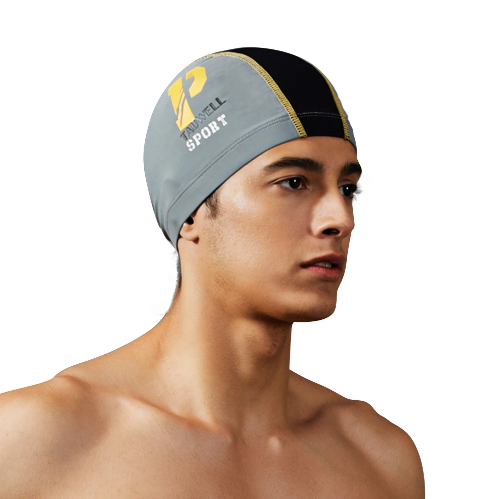 Мужская шапочка для купания, 3D эргономичный дизайн, шапочка для плавания, длинные волосы, короткие волосы, для взрослых, шапочка для плавания с большой эластичностью, защита для ушей