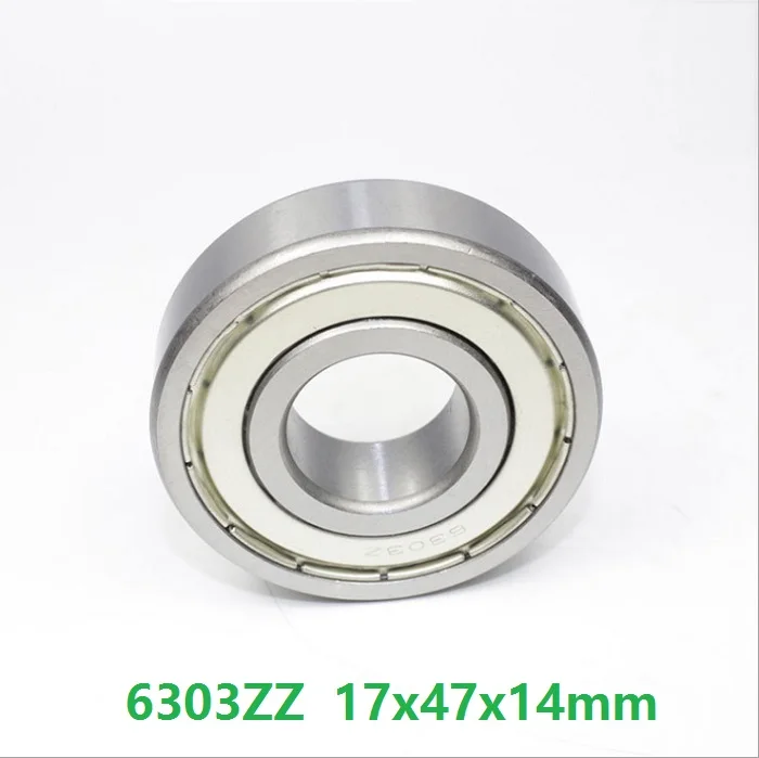 

50pcs/lot 6303ZZ 6303-2Z 6303 ZZ Z 17*47*14mm Deep Groove Ball Bearings 17x47x14mm 6303Z