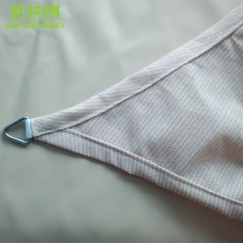 

6 x 6 x 6 M/pcs HDPE net breathable Sun Shade Sail 95% shading UV protection in Arc edge D rings style for garden net shades