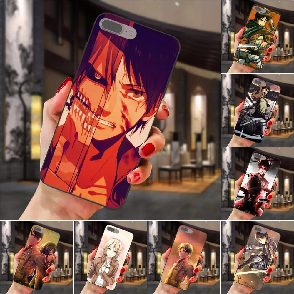 

Soft TPU Case Mobile For Xiaomi Redmi Note 2 3 4 4A 4X 5 5A 6 6A 7 Go Plus Pro S2 Y2 Eren Attack On Titan