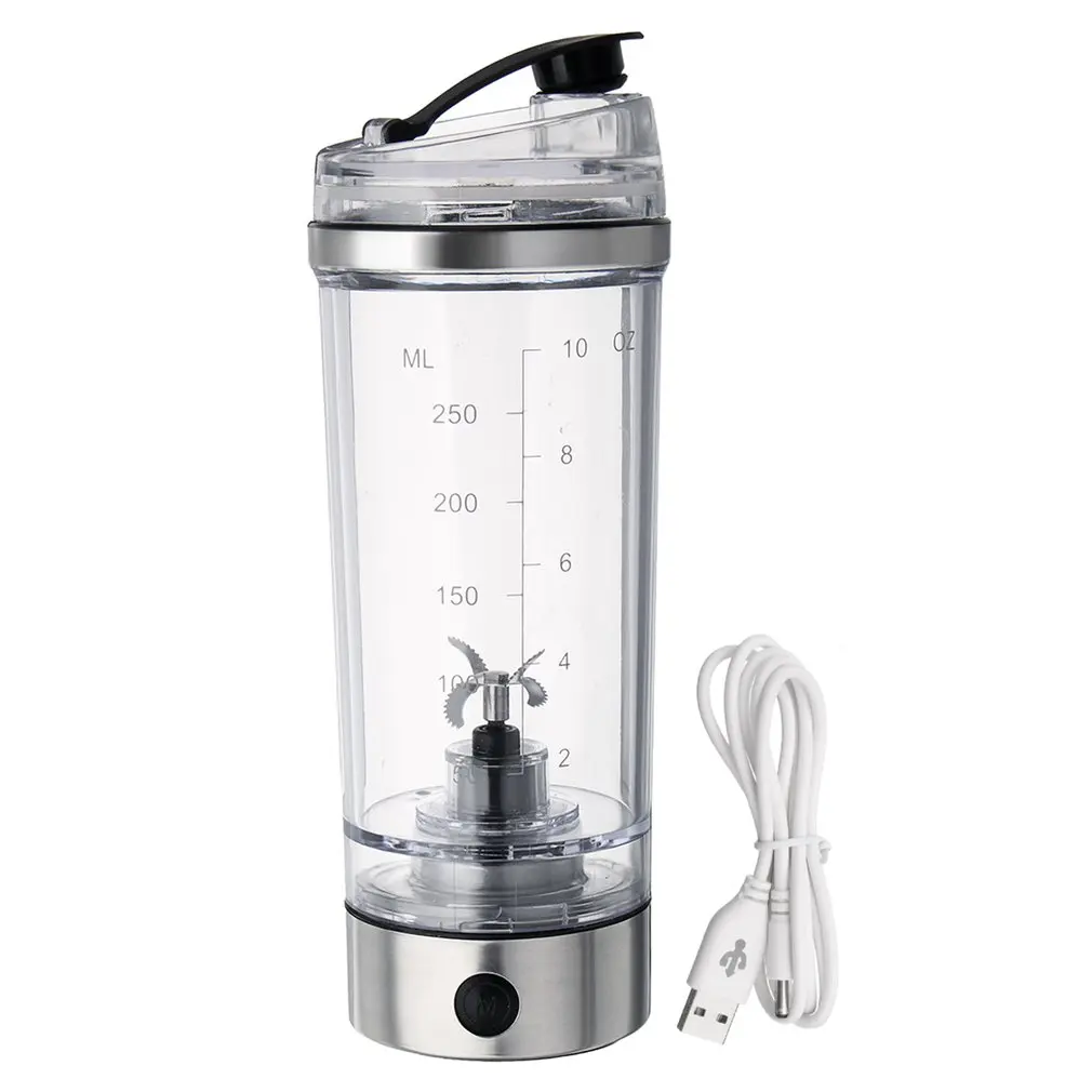 

Electric Portable Protein HandHeld Drink Shaker Mixer Tornado Vortex Blender Cup Bottle
