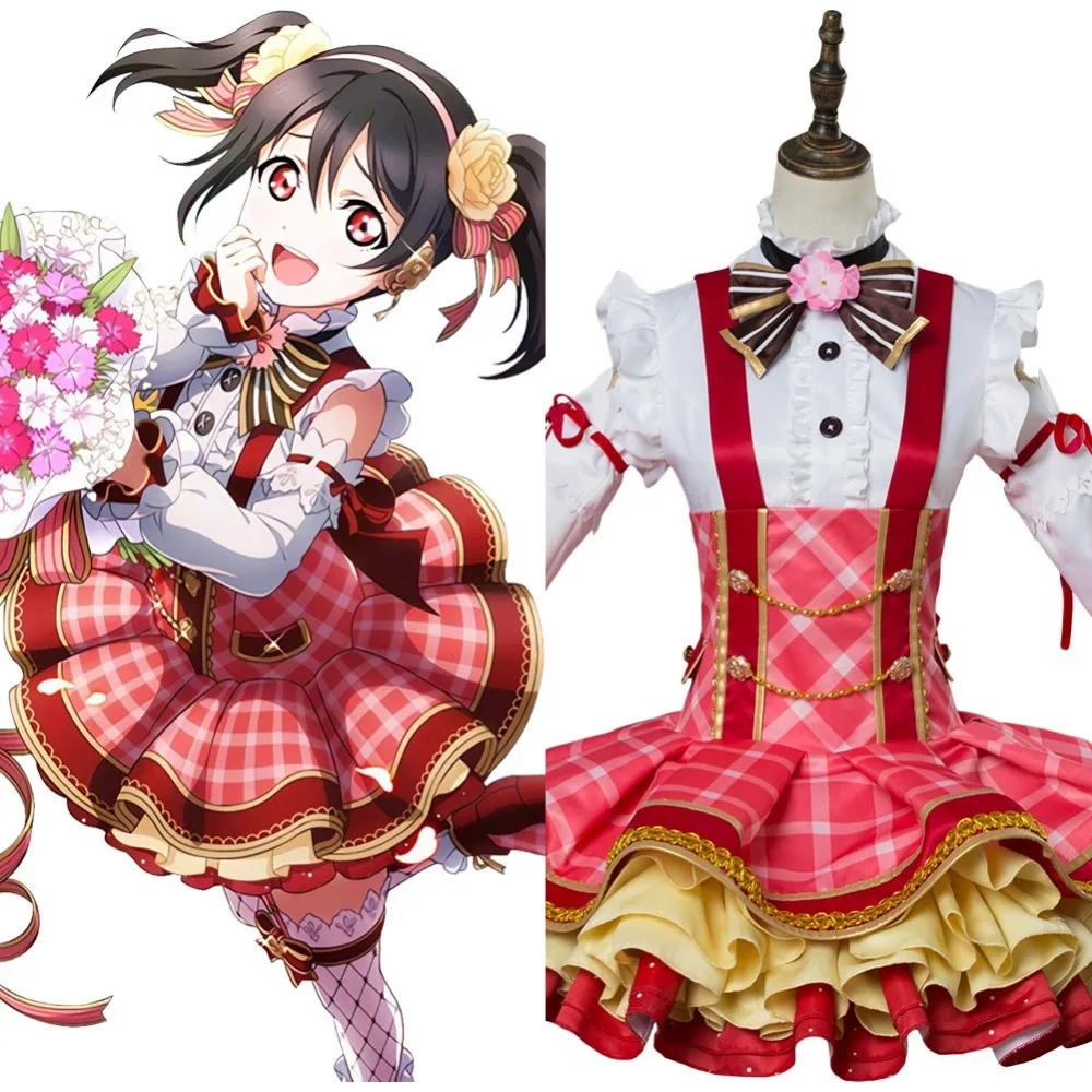 Костюм Love Live! Солнечный свет! Нико Ядзава букет Униформа платье Косплей ПОЛНЫЙ