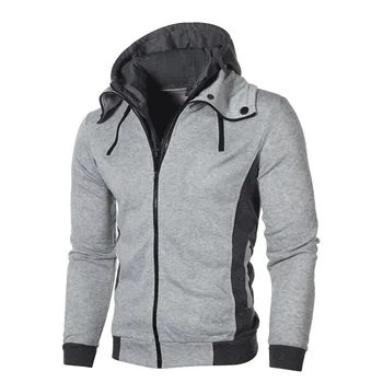 

Men Hoodies Brand New Solid Men Fashion Long Sleeve Hoodies Cardigans Jacket Autumn Causal Zipper Waistcoat Clothes
