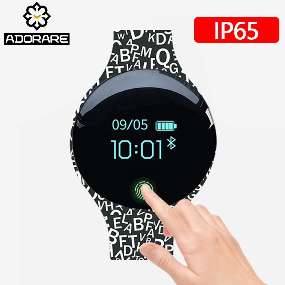

ADORARE H8 Color Touch Screen Smart Watch Pedometer Remote Control With Cartoon Letter Strap Motion Detection Children Wristband