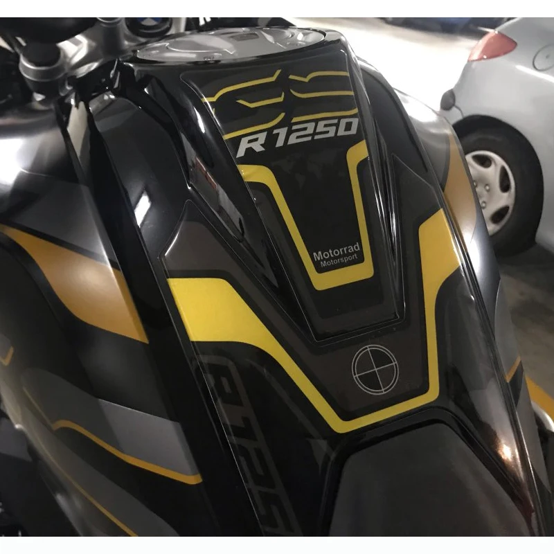 

For BMW R1250GS 2018-2019 New Motorcycle Stickers Fuel Tank 3D Rubber Sticker Fishbone Protective Decals