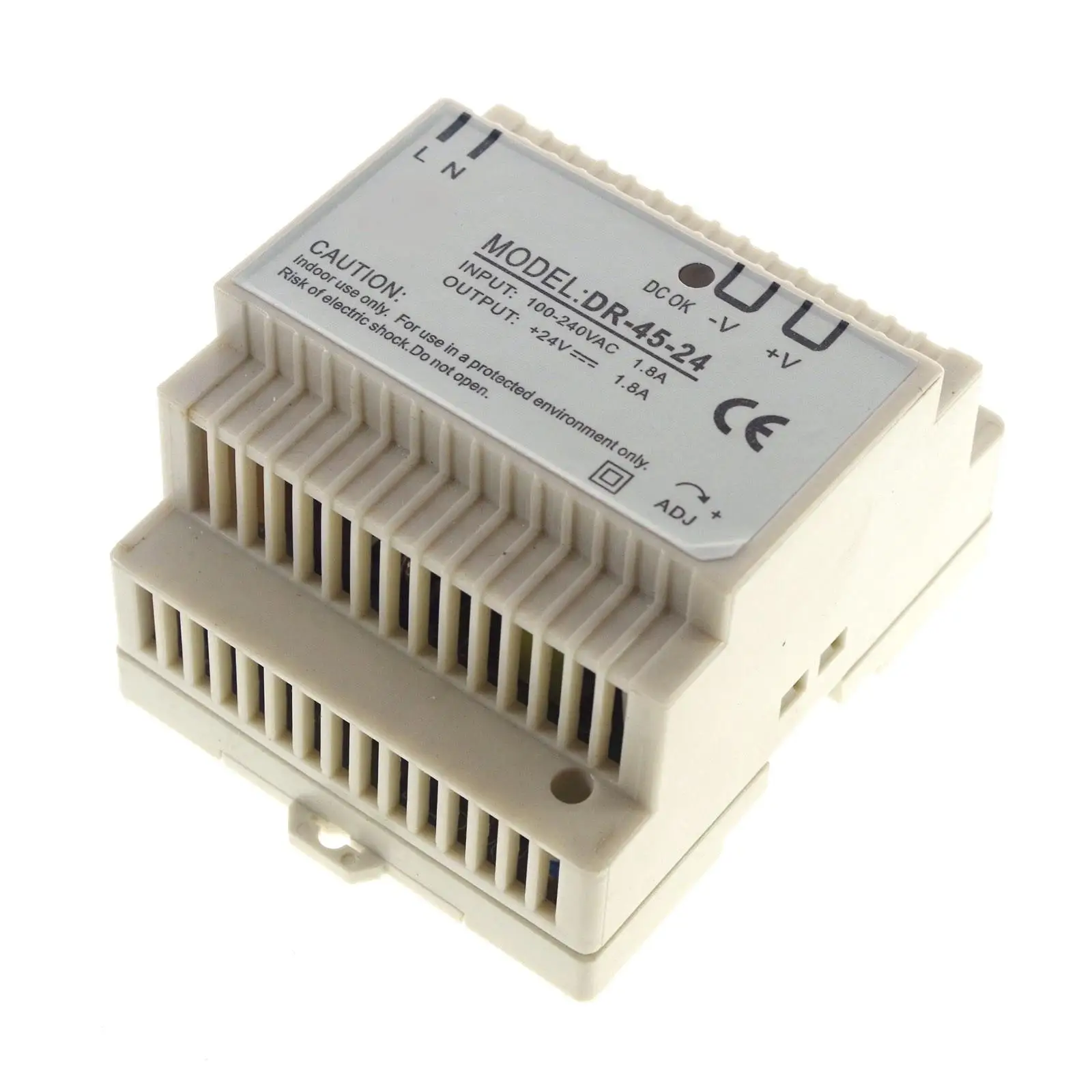 

45W Output 24VDC 2A LED Din Rail Mounted Industrical Switch Power Supply