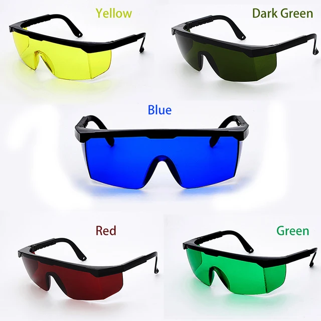 5 Colors Laser Safety Glasses Welding Goggles Sunglasses Green Yellow