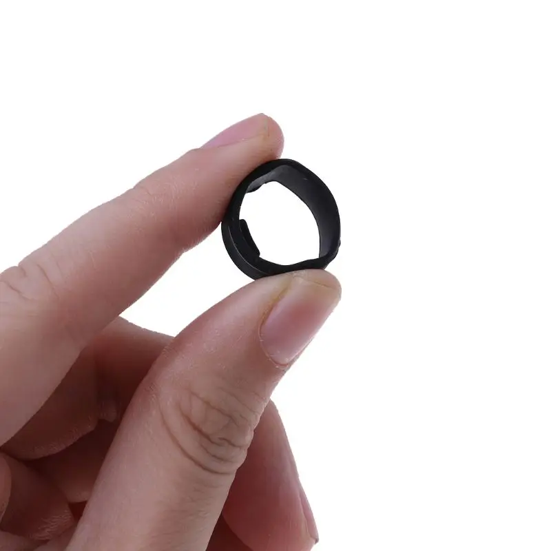 Ремень петля силиконовая Пряжка Застежка кольцо разъем Замена Черный для Garmin Vivosmart HR+ 95AD