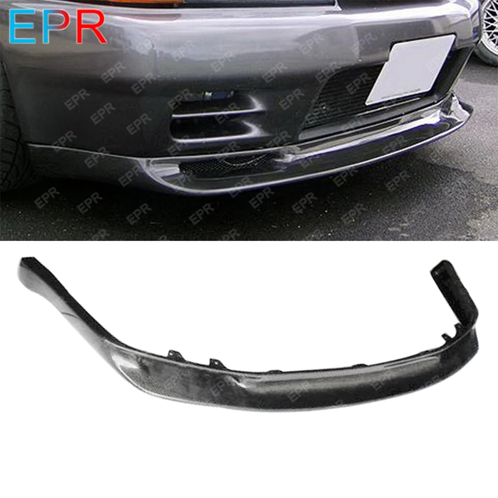 

For Nissan Skyline R32 Carbon Fiber Front Lip Body Kit Tuning Part For GTR R32 GTR JUN Front Lip (Only Fit Standard GTR Bumper)
