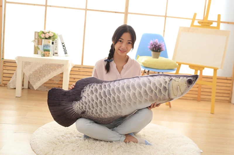 new-plush-silver-fish-toy-soft-stuffed-arowana-pillow-doll-gift-about-120cm