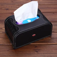 Крокодил узор черный кожаный автомобиль коробка ткани приборной панели подлокотник Туалет Бумага чехол универсальный для VW Honda Mazda Kia BMW