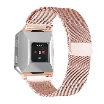 

Stainless Steel Band for Fitbit Ionic Watch Milanese Loop Metal Replacement Strap with Magnet Lock Accessories for Fitbit Ionic