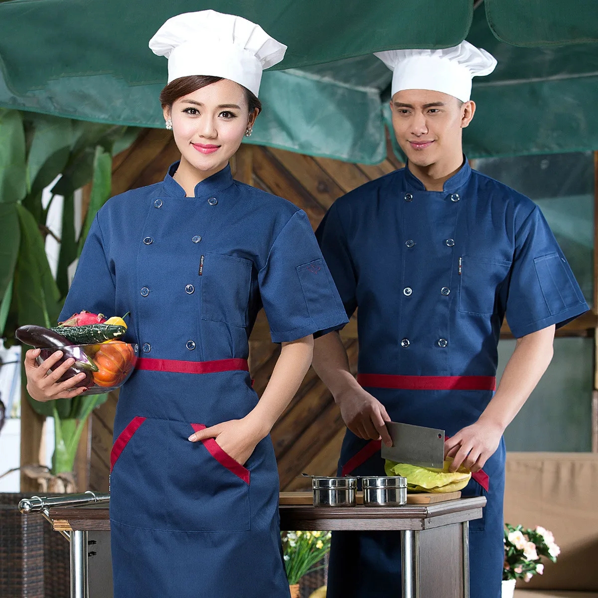 Summer Chef Clothing Kitchen Tool Short Sleeve Western Restaurant