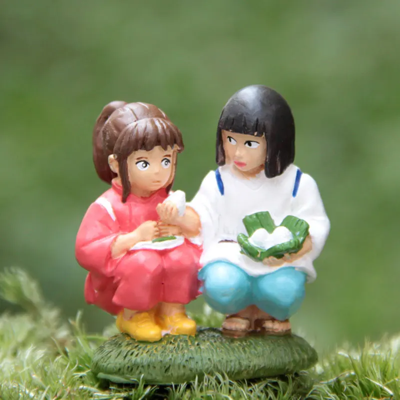 

Classic Random Action Figure Spirited Away 3.5cm Little White Dragon Couple Safe PVC Anime Ornaments Doll DIY Model Perfect Gift
