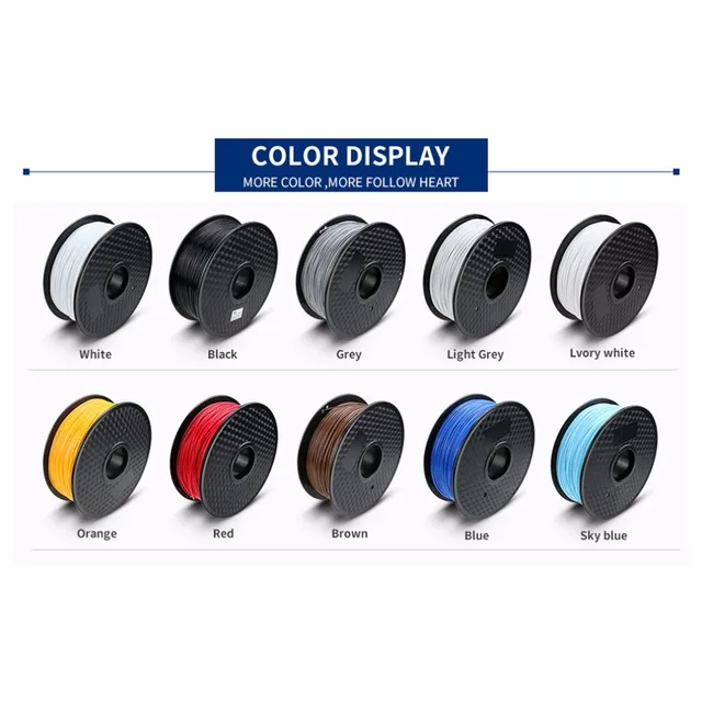 Cheap TIANSE 10 color 3D Printer Filament PLA 1.75mm 3D Printer Materials Print Lines 3D Printing Supplies