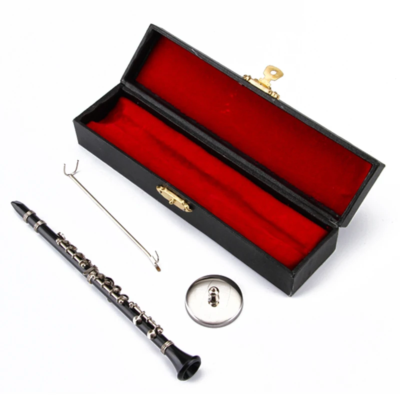 Decoração de Mesa em Miniatura Presente de Aniversário Música de Amantes Moonchão Clarinete Modelo Instrumento Musical Exibição Realista - Image 3