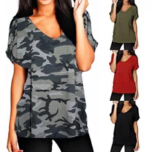 Летняя повседневная женская футболка с v-образным вырезом и коротким рукавом Свободные футболки женские хлопковые футболки женские топы плюс размер 5XL базовый цвет