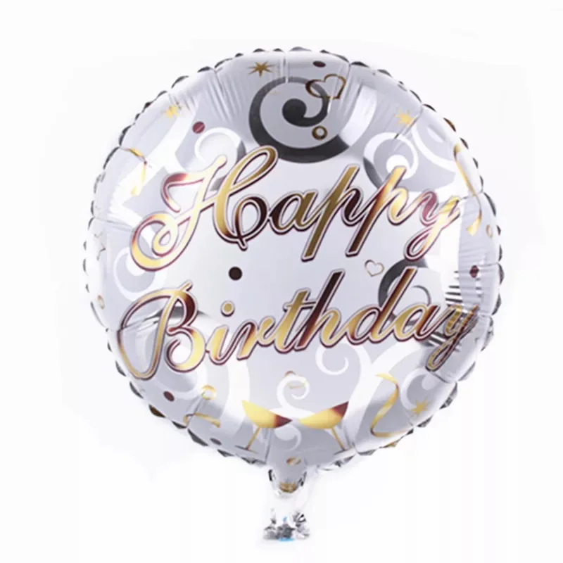 Happy День рождения Декор 18-дюймовый Круглый Музыка узорные воздушные шары бар Рождественский подарок праздничный и принадлежности для