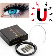 

Maquiagem Make Up Magnetic Eyelashes with 3 Magnets Handmade 3D Magnetic Lashes Mink False Eyelashes Magnet Lashes with Box