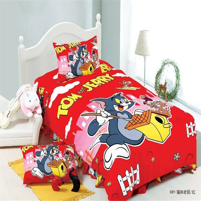 Classic Tom And Jerry Boys Twin Single Size Bedding Set 2 3pcs