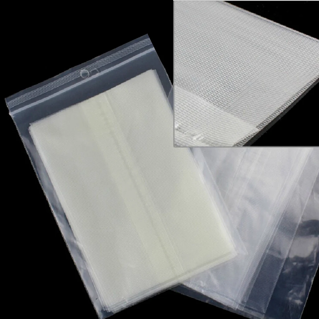 6x12cm and 7x15cm PVA Carp Fishing Bags Quick Water Soluble PVA Mesh Bag for Solid Baits Water Soluble Bait Bags