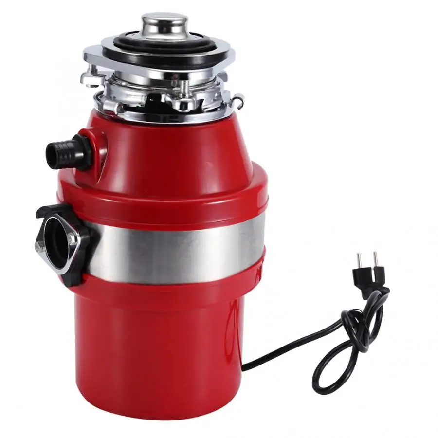 

Kitchen Appliance Garbage Disposal 370W Kitchen Garbage Disposal Household Garbage Disposer Red 110-240V New