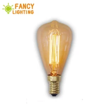 E14 лампа Эдисона ST48 Ретро светильник 220 В лампа накаливания для дома/спальни/гостиной Ретро Декор винтажная лампа 40 Вт bombillas