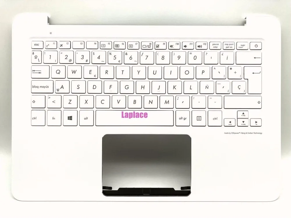 Новая белая клавиатура с испанской раскладкой для Asus UX305CA UX305FA чехлом рук (SP8031) |