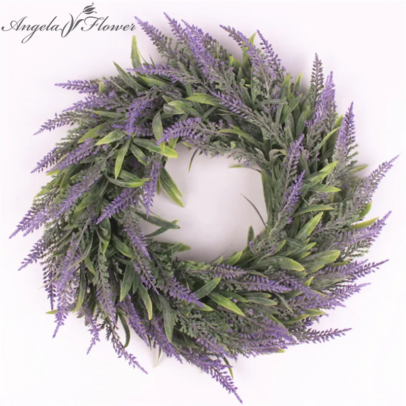 

Artificial flower garland silk lavender wreath romantic fresh style weeding decor for heads take photo fashion single product